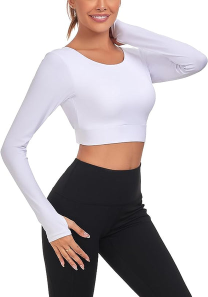 Long Sleeve Crop Tops for Women