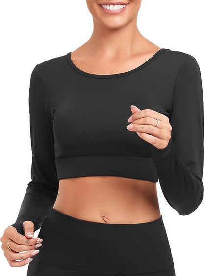 Long Sleeve Crop Tops for Women